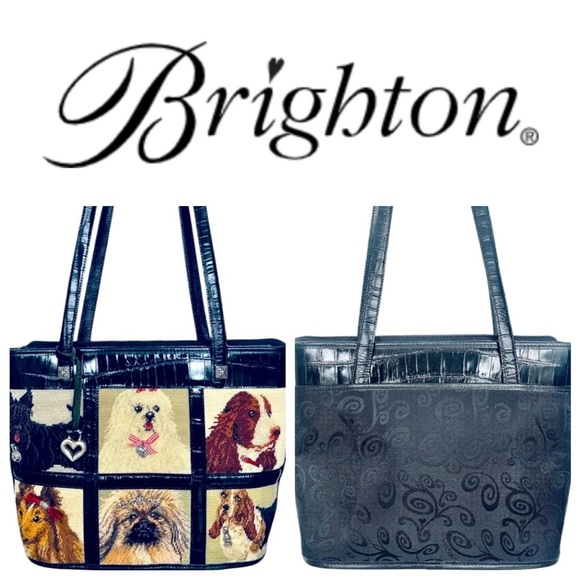 Brighton Tapestry K9 Multiple Dogs Canine Tote Shopper Bag - Picture 14 of 14